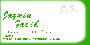 jazmin falik business card